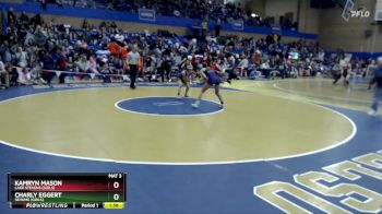 110lbs Champ. Round 3 - Kamryn Mason, Lake Stevens (Girls) vs Charly Eggert, Sehome (Girls)