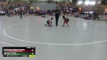 95 lbs Quarterfinal - Bradley Hale, Next Level Wrestling Club vs Matthew Bravo Gomar, Stewarts Creek Wrestling Club