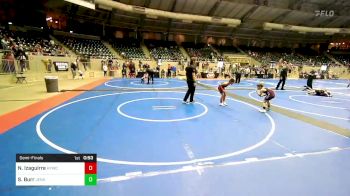 Semifinal - Noe Izaguirre, Hilldale Youth Wrestling Club vs Silas Burr, Jenks Trojan Wrestling Club