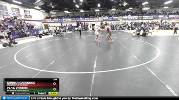 285 lbs 5th Place Match - Gunnar Garriques, University Of Chicago vs Cadin Koeppel, Wisconsin-Whitewater
