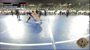 120 lbs Consi Of 8 #2 - Kalley Fuller, Blue Devil Wrestling vs Xamena Rivera Perez, ARDMORE TAKEDOWN CLUB