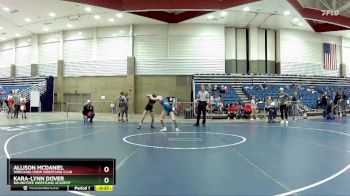 108 lbs Champ. Round 1 - Kara-Lynn Dover, Roundtree Wrestling Academy vs Allison McDaniel, Wrecking Crew Wrestling Club