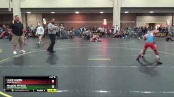 75 lbs Cons. Semi - Mason Myers, Armory Athletics Red vs Luke Smith, Team Palmetto