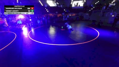 124-130 lbs 1st Place Match - Sidney Liechty, Evanston vs Madeline Halligan, White Rhino Wrestling