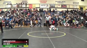 113 lbs Cons. Round 2 - James Ratajczak, Berea-Midpark vs Max Beck, Tol. St. John`s Jesuit