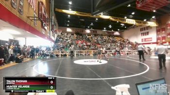 150 lbs Semifinal - Talon Thoman, Riverton vs Hunter Velarde, Lander Valley