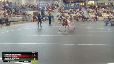 150 lbs Cons. Round 5 - Joshua Strong, St. Mary`s Ryken vs Charlie Gessford, Archbishop Spalding