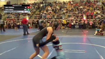 112 lbs Champ. Round 1 - Mia Conrad, Eastwood Eagles (EWO3) vs Livia Krull, Miamisburg Middle School