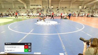 127 lbs Rr Rnd 4 - Tyson Kronenberger, Forge MS vs Nicholas Barrett, Kraken