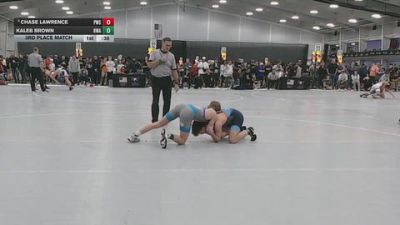 120 lbs 3rd Place Match - Chase Lawrence, Pinnacle Wrestling School vs Kaleb Brown, Hawkeye Wrestling Academy