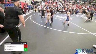 55 lbs Semifinal - Brandon Steeprock, Bartlesville Wrestling Club vs Rylin Shelly, Salina Wrestling Club