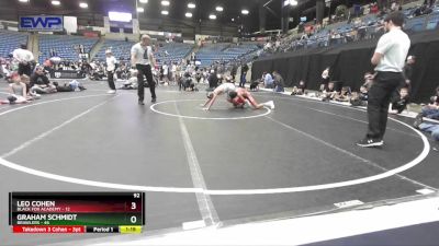 92 lbs Placement - Graham Schmidt, Brawlers vs Leo Cohen, Black Fox Academy