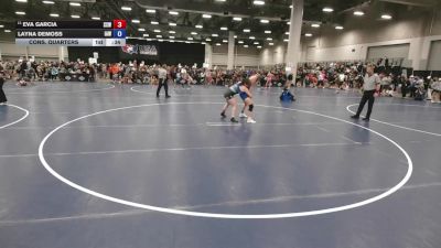 155 lbs Cons. Quarters - Eva Garcia, Surfside X Wrestling vs Layna DeMoss, Immortal Athletics WC