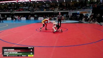 140 lbs Semifinal - Owen Peterson, Student Wrestling Development Program vs Levi Shivers, South Anchorage High School