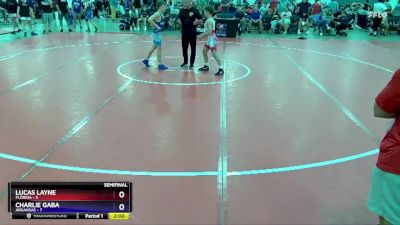 92 lbs Semis & 1st Wrestleback (8 Team) - Lucas Layne, Florida vs Charlie Gaba, Arkansas