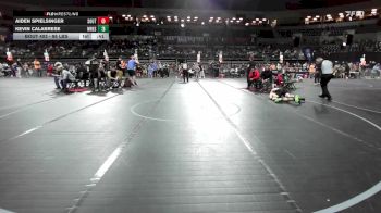 95 lbs Consi Of 8 #1 - Aiden Spielsinger, South River vs Kevin Calabrese, Wrestling U
