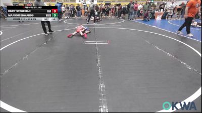 52 lbs Round Of 16 - Riley Stegeman, Raw Wrestling Club vs Maason Edwards, Woodward Youth Wrestling