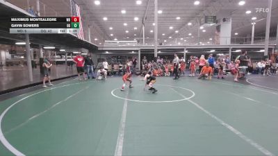 56 lbs Quarterfinals (8 Team) - Gavin Sowers, Ohio Gold vs Maximus Montealegre, Wayne Danger