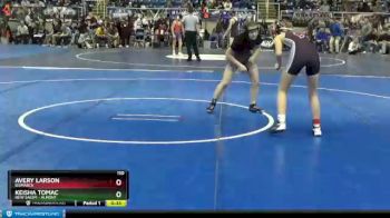 110 lbs Cons. Round 2 - Avery Larson, Bismarck vs Keisha Tomac, New Salem - Almont