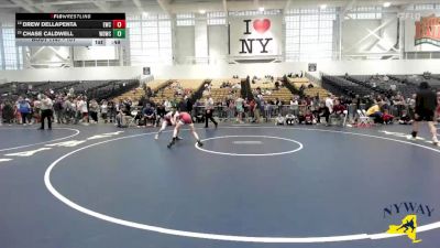 101 lbs Cons. Round 3 - Chase Caldwell, Wolverine Den Wrestling Club vs Drew DellaPenta, Eden Wrestling Club