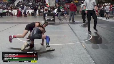 82 lbs Cons. Round 2 - Jace Sharples, Ogden`s Outlaws vs Memphis Knapp, Beloit