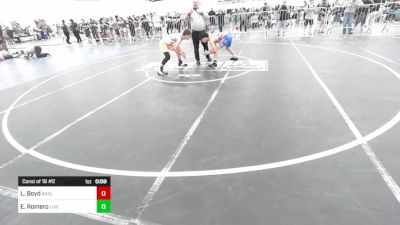 126 lbs Consi Of 16 #2 - Landon Boyd, Badlands WC vs Estevan Romero, Live Training Systems