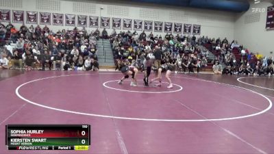 110 lbs Semifinal - Kiersten Swart, Mount Vernon vs Sophia Hurley, Independence