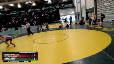 144 lbs 5th Place Match - Mario Ortiz, Sedgwick County vs Roberto Macias, Hays Wrestling Club