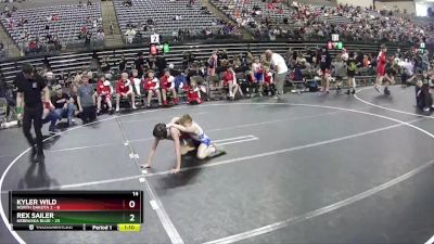 80 lbs Finals (8 Team) - Kyler Wild, North Dakota 2 vs Rex Sailer, Nebraska Blue