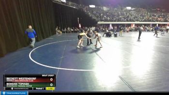 135 lbs Round 2 - Beckett Westendorf, Waverly Area Wrestling Club vs Bohdan Tomash, McDominate Training Center