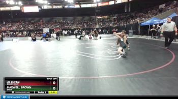 160 lbs Champ. Round 1 - JD Lopez, Bishop Kelly vs Maxwell Brown, Eagle