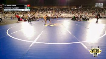 B4A-190 lbs 3rd Place Match - Hudson Claggett, Bristow vs Camden Crew, Poteau
