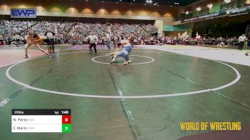 170 lbs Round Of 16 - Nicholas Perez, Hughson vs Francisco Vincente Marin, Tokay Wrestling Club