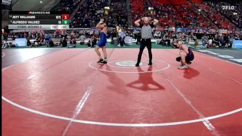 3A 157 lbs Cons. Round 2 - Jett Williams, New Plymouth vs Alfredo Valdez, Valley