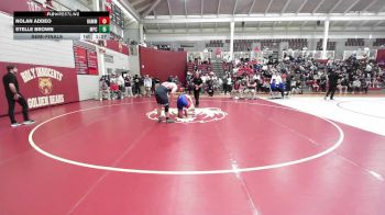 215 lbs Semifinal - Nolan Addeo, Hammond vs Stelle Brown, Mt. Pisgah Christian