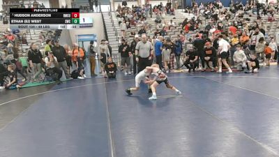 56 lbs Semis - Hudson Anderson, Roseburg Mat Club /Umpqua Valley Wrestling Associaction vs Ethan (EJ) West, Shootbox Wrestling Club