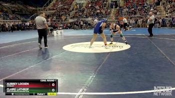 155 lbs Cons. Round 1 - Claire Lathrop, Breckinridge/Wahpeton vs Aubrey Locken, Stanley