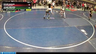 61 lbs Quarterfinal - Ryder Nielson, Delta Wrestling Club vs Kyler Haslem, Uintah Wrestling