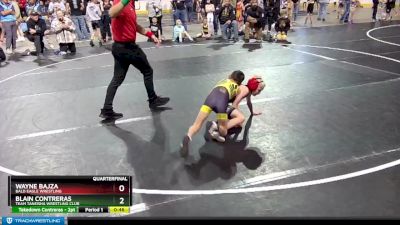 53 lbs Quarterfinal - Wayne Bajza, Bald Eagle Wrestling vs Blain Contreras, Team Taneisha Wrestling Club