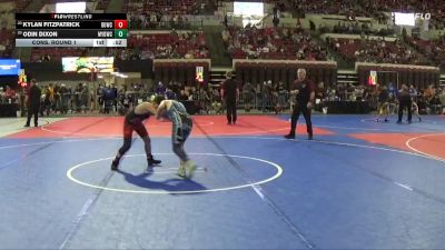 100 lbs Cons. Round 1 - Kylan Fitzpatrick, Killdeer Cowboy Wrestling vs Odin Dixon, Mine Yard Dogs Wrestling Club