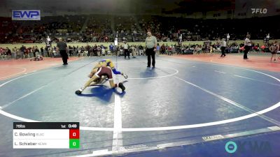 76 lbs 5th Place - Caden Bowling, Blackwell Wrestling Club vs Laden Schieber, Newkirk Takedown Club