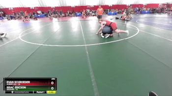 215 lbs Round 4 (6 Team) - Evan Schroeder, Albert Lea vs Issac Ericson, Waukon