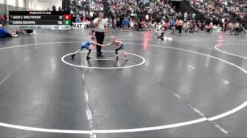 46 lbs 3rd Place Match - Jace L Wilcoxen, Sherman Challengers vs Eiden Brown, Torrington Wrestling Club