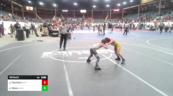 62 lbs Rr Rnd 5 - Jalen Pacheco, Wolfpack Wrestling Academy vs Jaydon Mora, Demon Wrestling