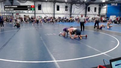 Silver 157 lbs Cons. Semi - Briar Ivey, Wisconsin-Eau Claire vs Jack O`Conner, Wisconsin-Whitewater