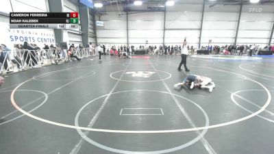 75 lbs Quarterfinal - Cameron Ferreira, RI vs Noah Kalebek, NJ