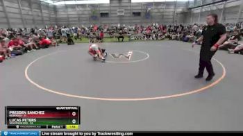 120 lbs Quarterfinals (8 Team) - Presden Sanchez, Nebraska vs Lucas Peters, Wisconsin Red