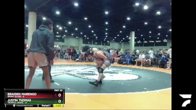 126 lbs Round 3 (6 Team) - Braiden Marengo, BRAWL Silver vs Justin Thomas, Techfall White