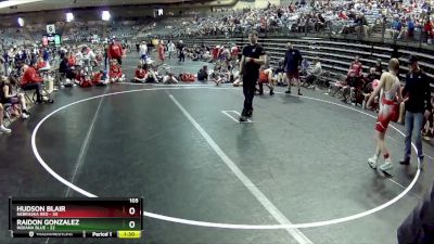 105 lbs Semis & 1st Wrestleback (8 Team) - Hudson Blair, Nebraska Red vs Raidon Gonzalez, Indiana Blue