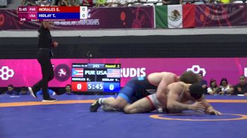 92 kg Round 3 - Trent Hidlay, USA vs Edwin Morales, PUR
